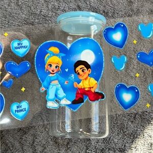 Cinderella valentines cartoon character 16oz cup